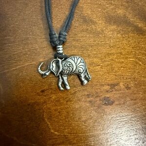 Elephant Rope Chain Necklace Aduustable